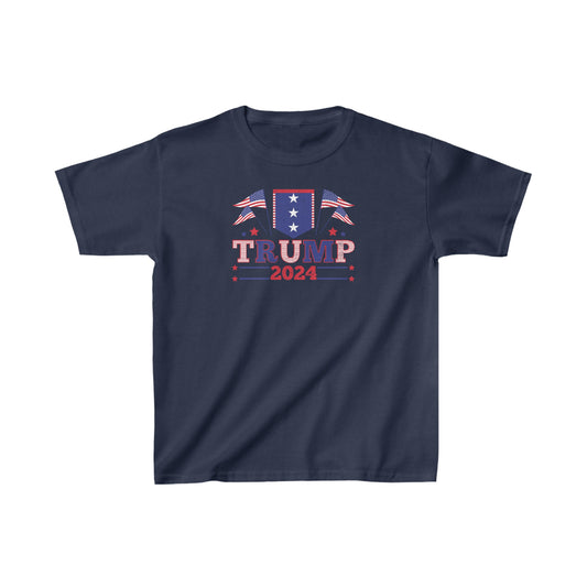 "Trump 2024 Kid's T-Shirt: Support the Future with Fun!"