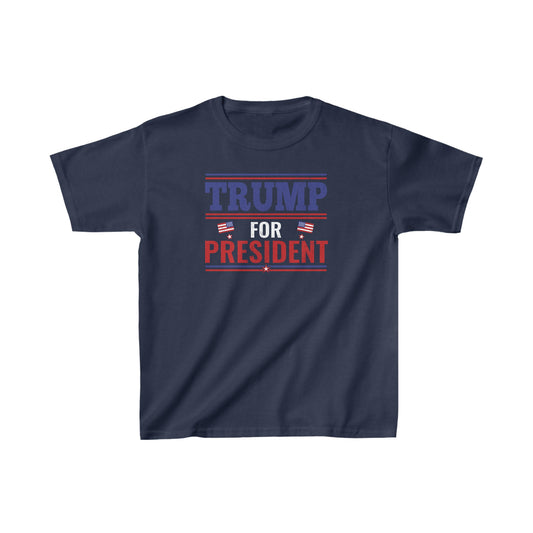 "Trump for President Kids' T-Shirt: Make America Great Again with Style!"
