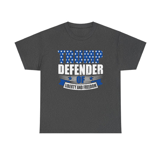 "Trump Defender of Men's T-Shirt: Stand Strong with Your President!"